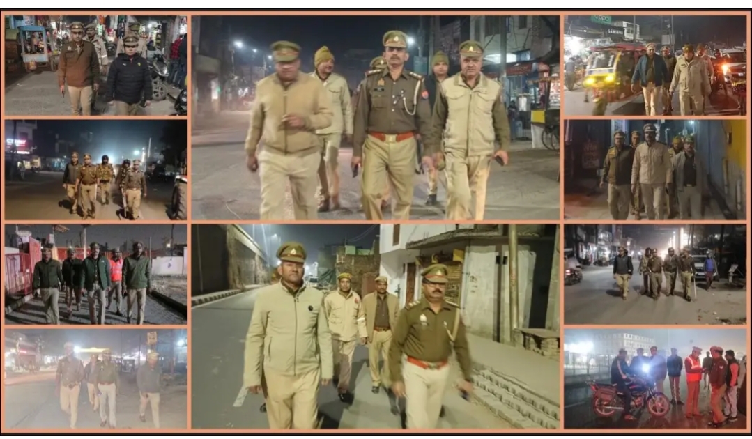 #AligarhPolice द्वारा अपराध नियंत्रण, कानून एवं सुरक्षा व्यवस्था के दृष्टिगत #पैदल_गस्त कर मुख्य मार्गों/चौराहों व संवेदनशील स्थानों पर .